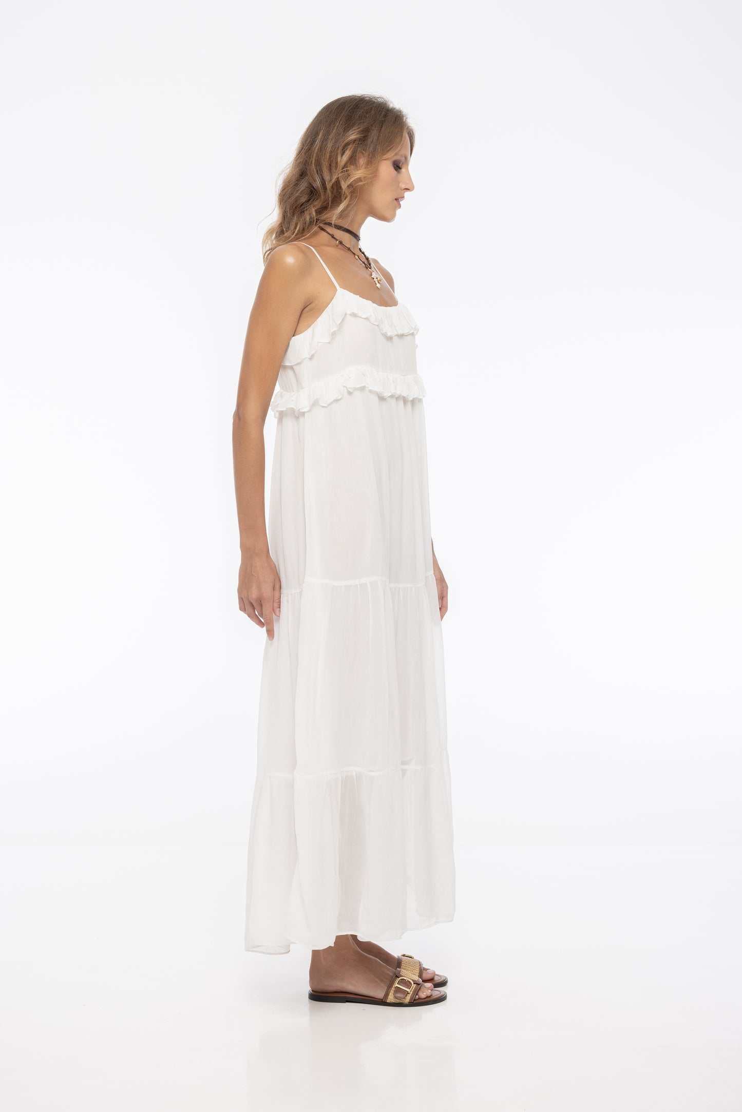 Sienna Ruffle Ankle Maxi