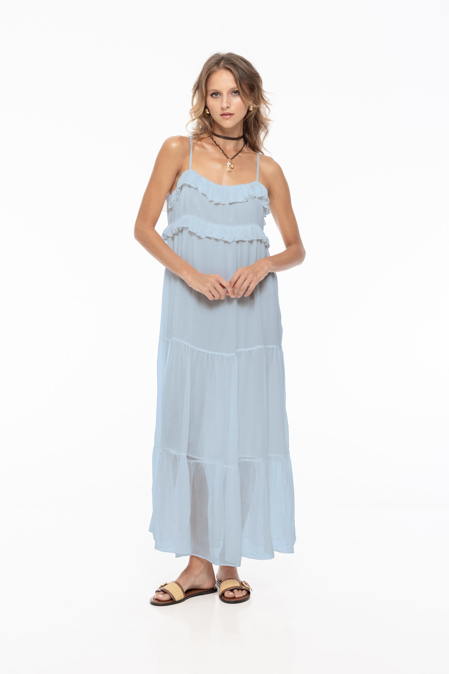 Sienna Ruffle Ankle Maxi