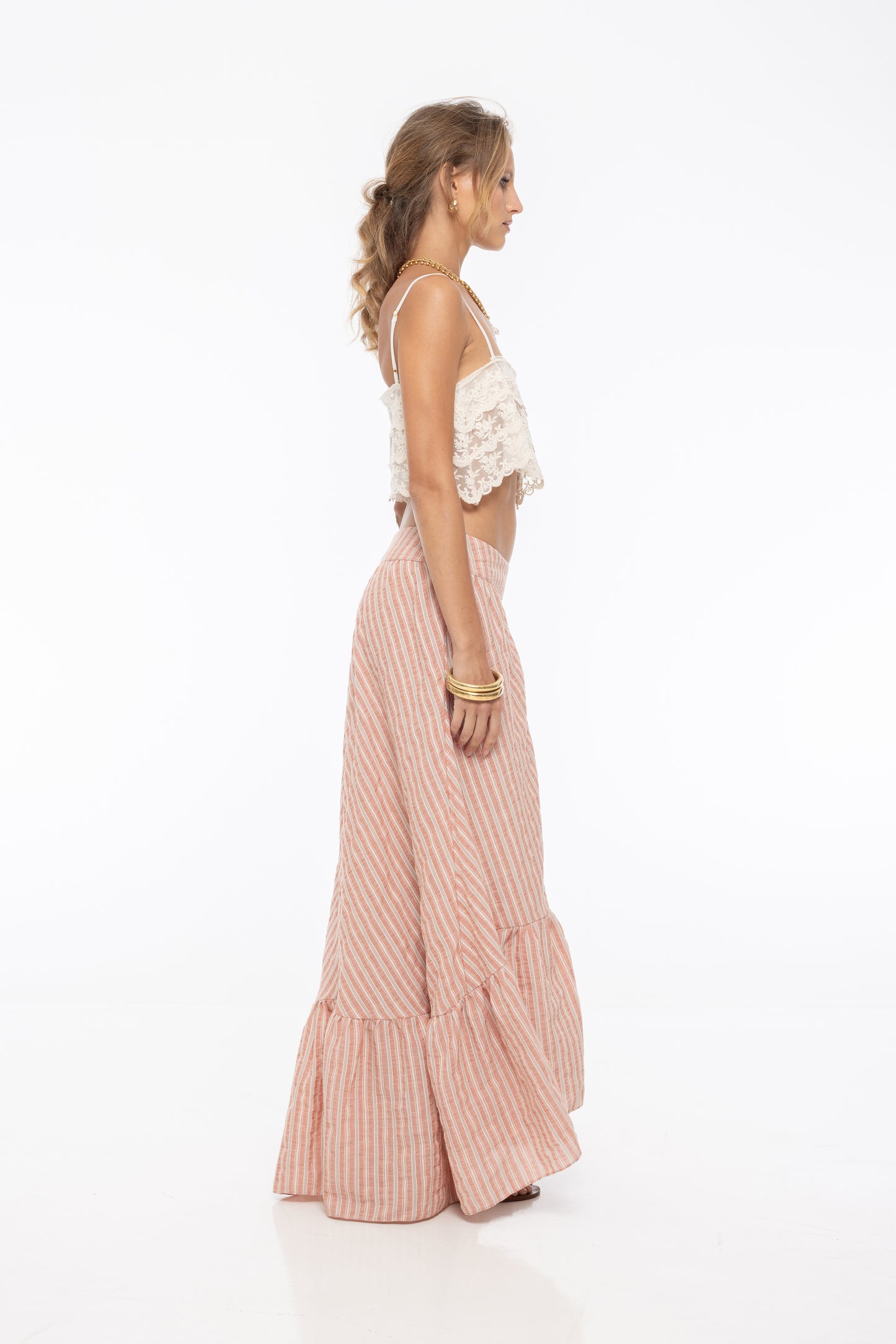 Ella Stripped Maxi Skirt