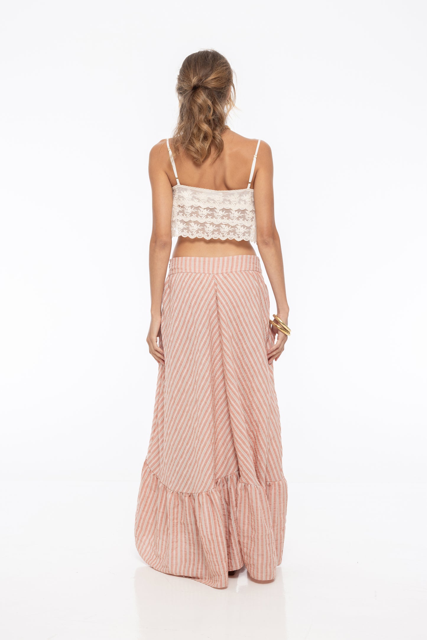 Ella Stripped Maxi Skirt